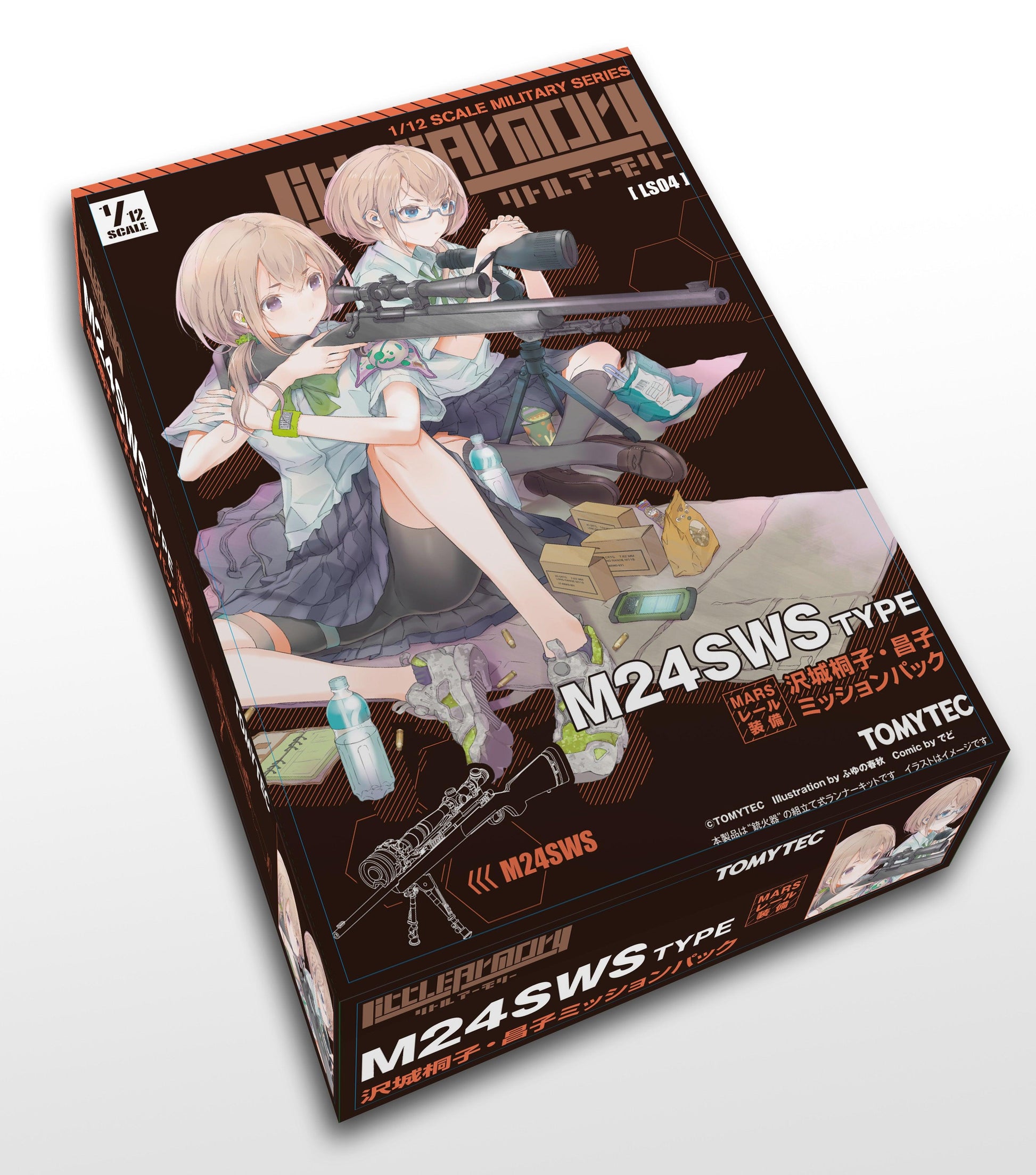 TomyTec Little Armory 1/12 LS04 M24 Sawashiro Touko Shouko Mission Pack - Trinity Hobby