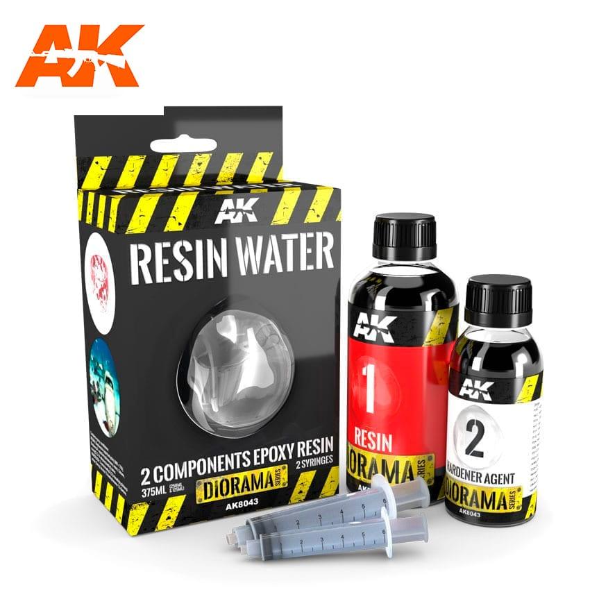 AK Interactive Resin Water 2-Components Epoxy Resin - 375ml - Trinity Hobby