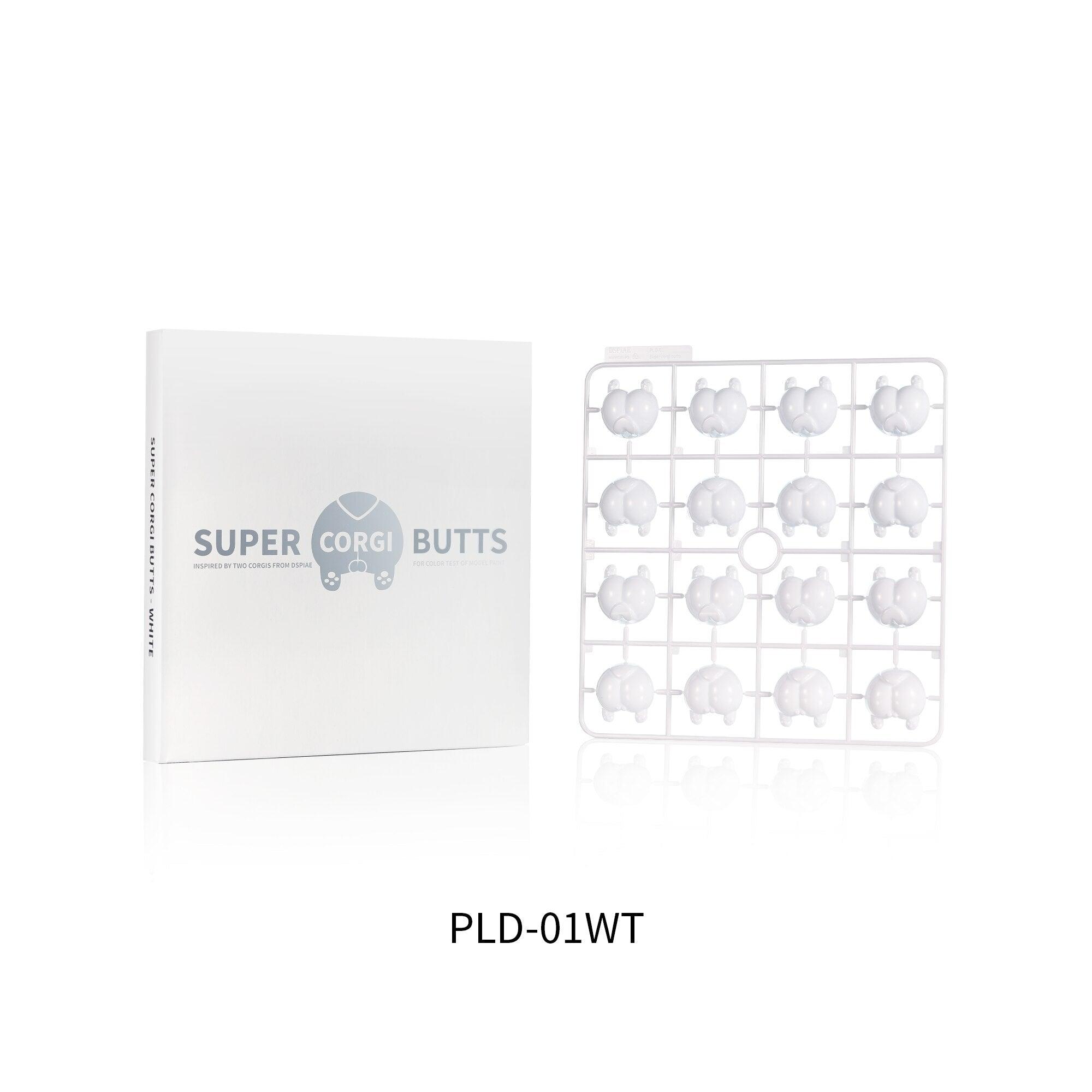 DSPIAE Super Corgi Butt Color Testing Piece - White - Trinity Hobby
