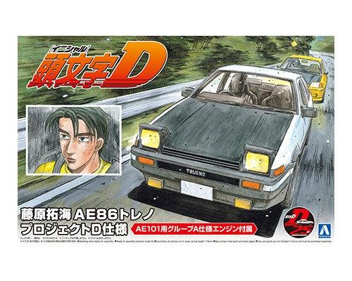 Aoshima 1/24 Initial D Toyota Fujiwara Takumi AE86 Trueno Project-D Ver. - Trinity Hobby