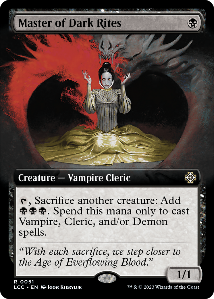 Master of Dark Rites (Extended Art) [The Lost Caverns of Ixalan Commander] - Trinity Hobby