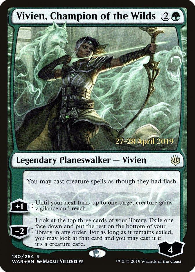 Vivien, Champion of the Wilds [War of the Spark Prerelease Promos] - Trinity Hobby