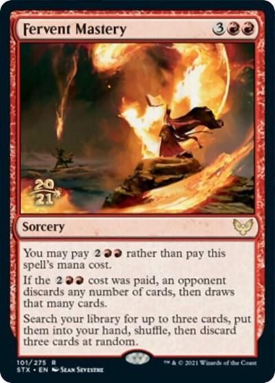 Fervent Mastery [Strixhaven: School of Mages Prerelease Promos] - Trinity Hobby