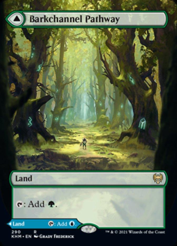 Barkchannel Pathway // Tidechannel Pathway (Borderless Alternate Art) [Kaldheim] - Trinity Hobby