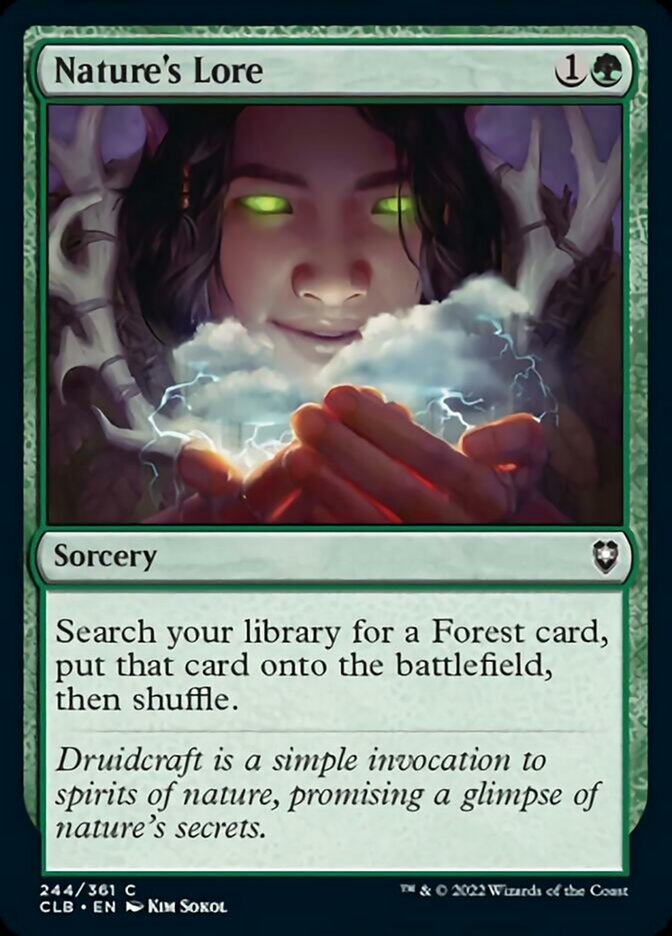 Nature's Lore [Commander Legends: Battle for Baldur's Gate] - Trinity Hobby