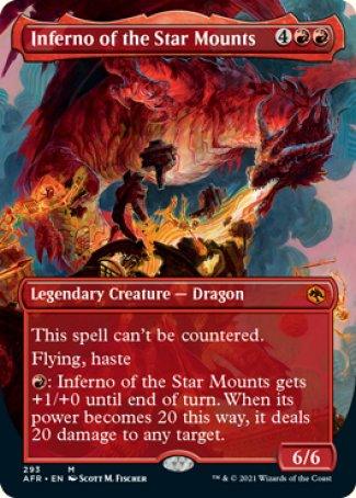 Inferno of the Star Mounts (Borderless Alternate Art) [Dungeons & Dragons: Adventures in the Forgotten Realms] - Trinity Hobby