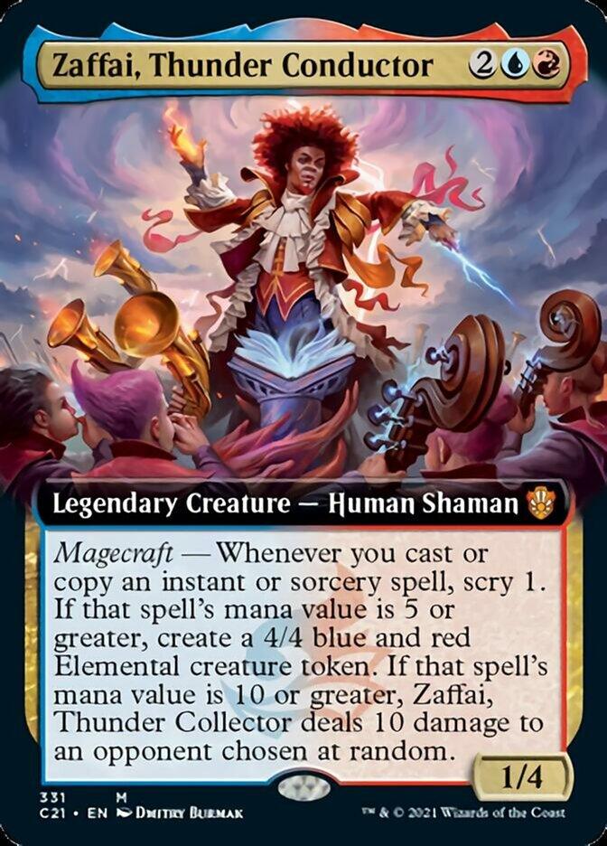Zaffai, Thunder Conductor (Extended Art) [Commander 2021] - Trinity Hobby