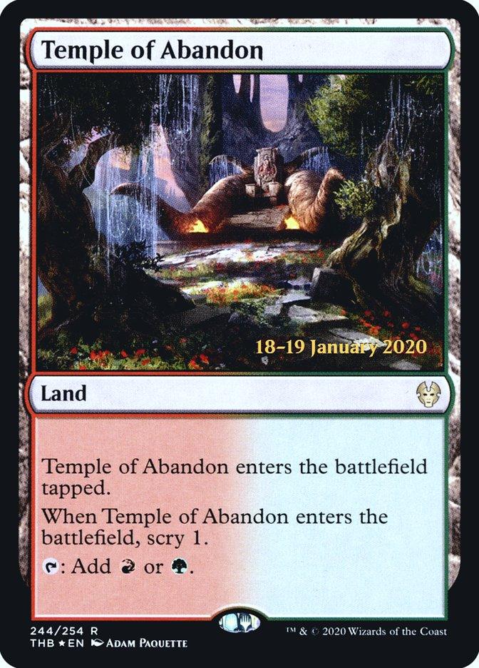 Temple of Abandon [Theros Beyond Death Prerelease Promos] - Trinity Hobby
