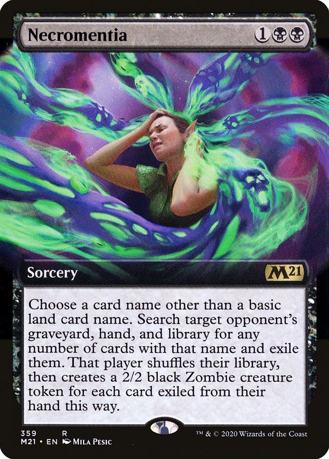 Necromentia (Extended Art) [Core Set 2021] - Trinity Hobby