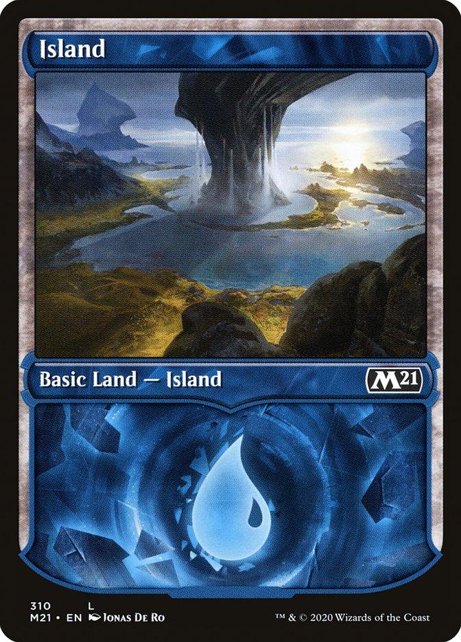 Island (310) (Showcase) [Core Set 2021] - Trinity Hobby