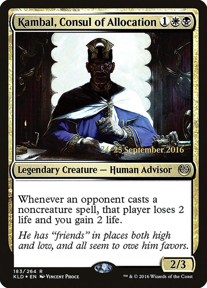 Kambal, Consul of Allocation [Kaladesh Prerelease Promos] - Trinity Hobby