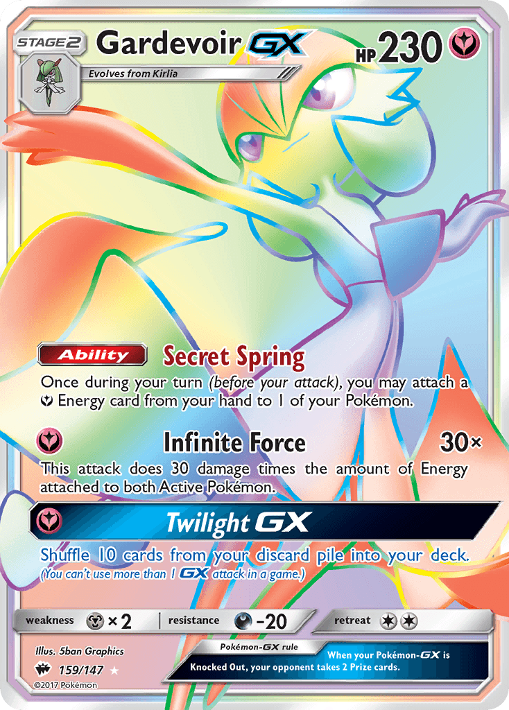 Gardevoir GX (159/147) [Sun & Moon: Burning Shadows] - Trinity Hobby