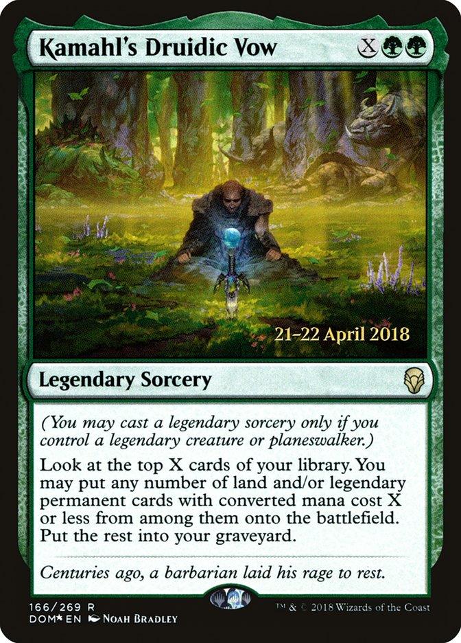 Kamahl's Druidic Vow [Dominaria Prerelease Promos] - Trinity Hobby