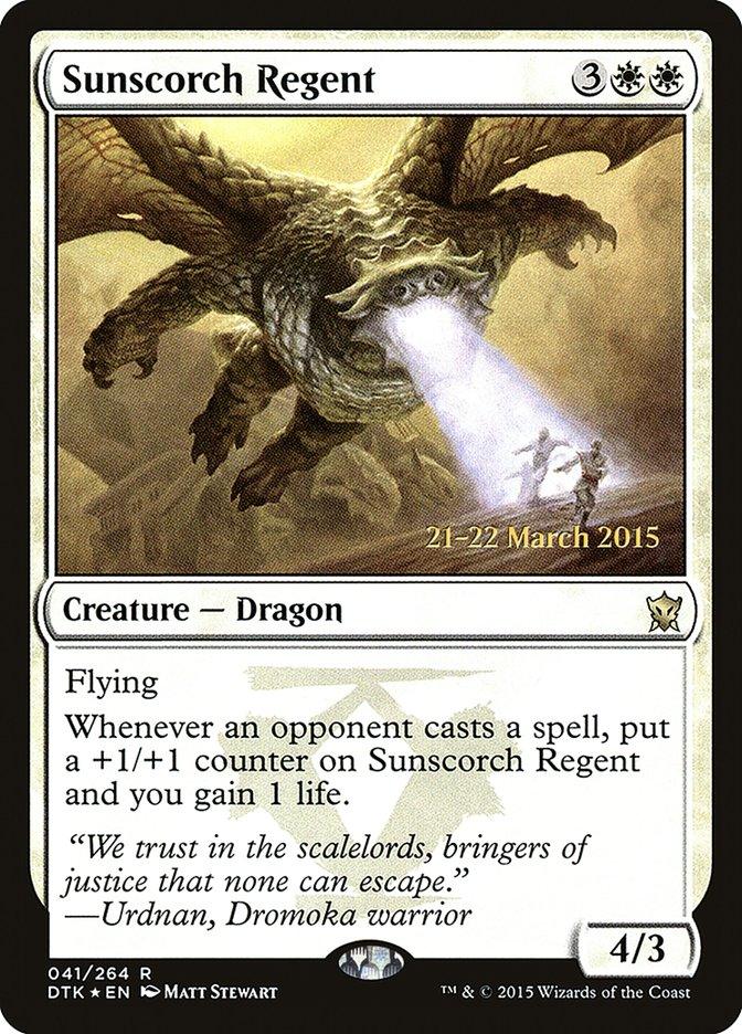 Sunscorch Regent [Dragons of Tarkir Prerelease Promos] - Trinity Hobby