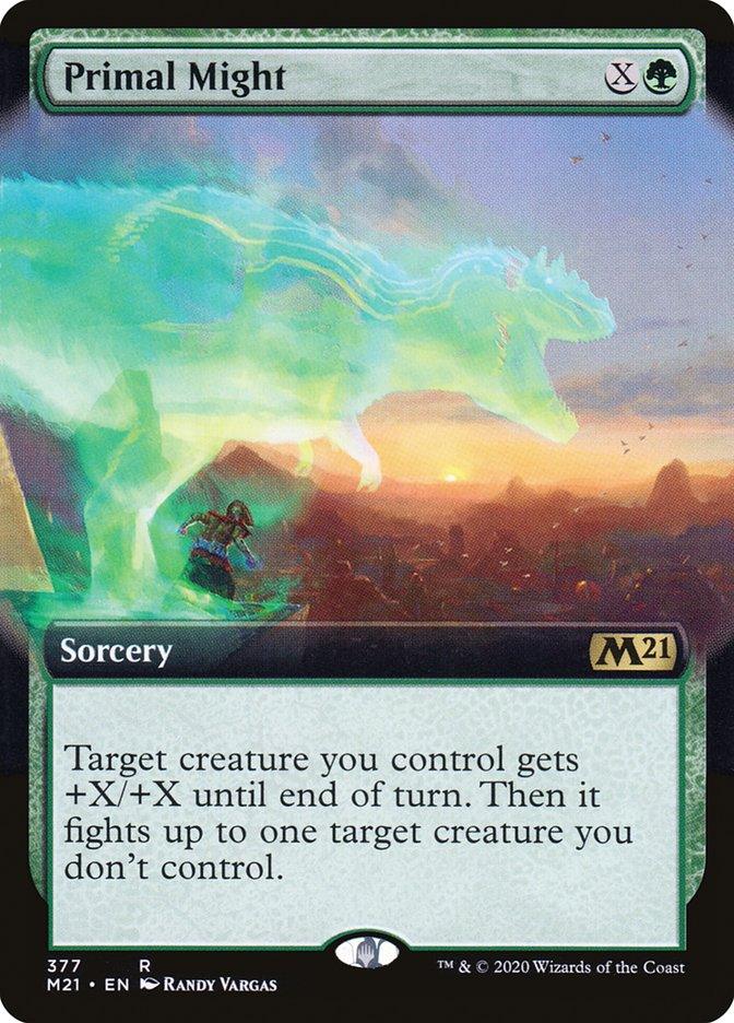 Primal Might (Extended Art) [Core Set 2021] - Trinity Hobby