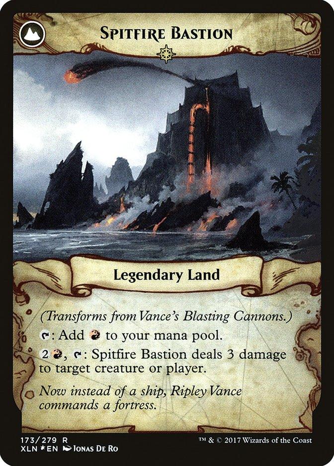 Vance's Blasting Cannons // Spitfire Bastion [Ixalan Prerelease Promos] - Trinity Hobby