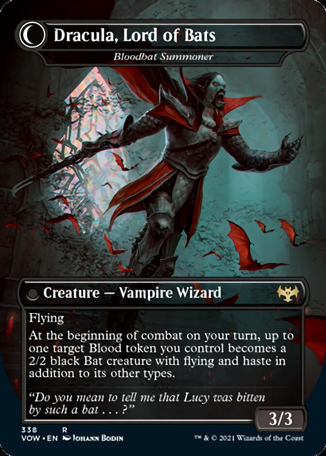 Voldaren Bloodcaster // Bloodbat Summoner - Dracula, Lord of Blood // Dracula, Lord of Bats [Innistrad: Crimson Vow] - Trinity Hobby