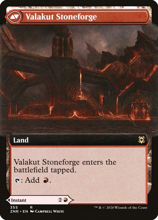 Valakut Awakening // Valakut Stoneforge (Extended Art) [Zendikar Rising] - Trinity Hobby