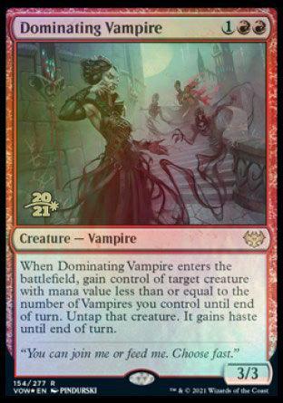 Dominating Vampire [Innistrad: Crimson Vow Prerelease Promos] - Trinity Hobby