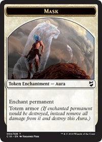 Mask // Soldier Double-Sided Token [Commander 2018 Tokens] - Trinity Hobby