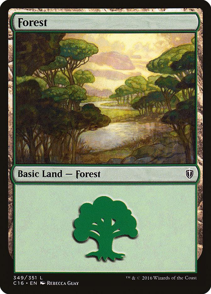 Forest (349) [Commander 2016] - Trinity Hobby