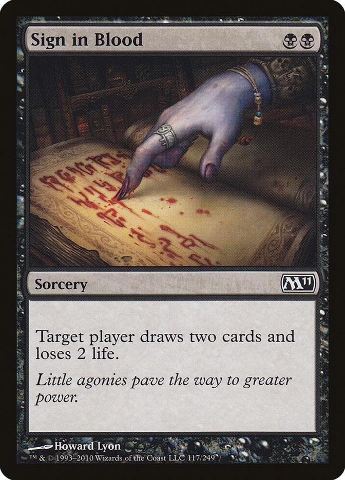 Sign in Blood [Magic 2011] - Trinity Hobby