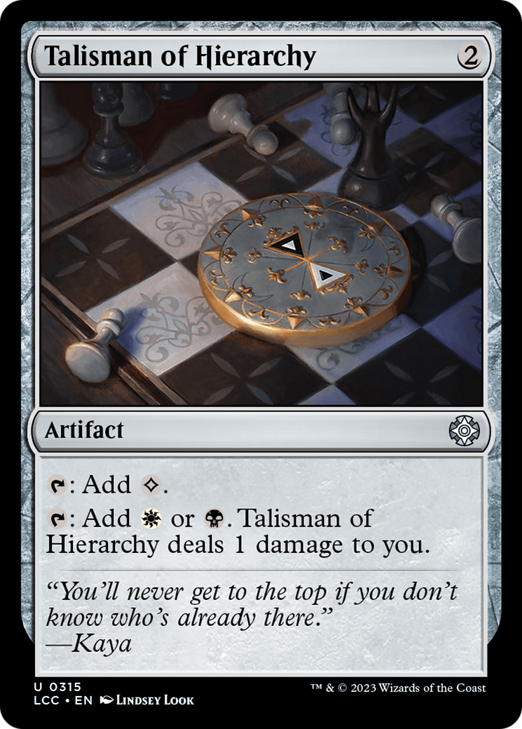 Talisman of Hierarchy [The Lost Caverns of Ixalan Commander] - Trinity Hobby