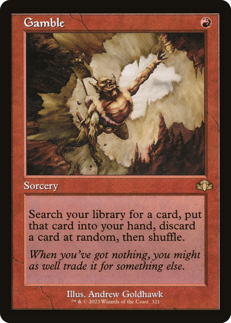 Gamble (Retro) [Dominaria Remastered] - Trinity Hobby