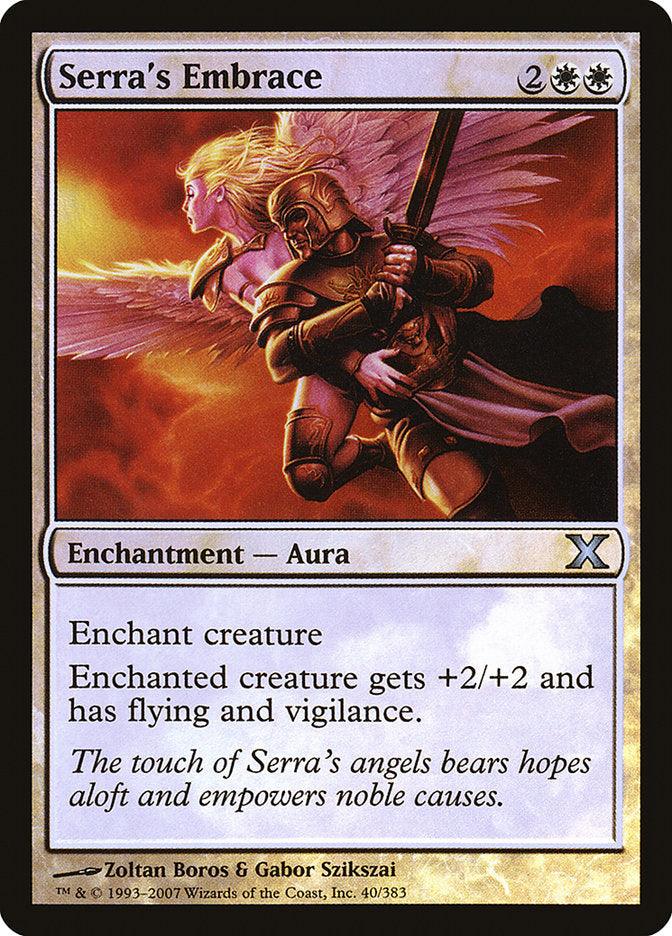 Serra's Embrace (Premium Foil) [Tenth Edition] - Trinity Hobby