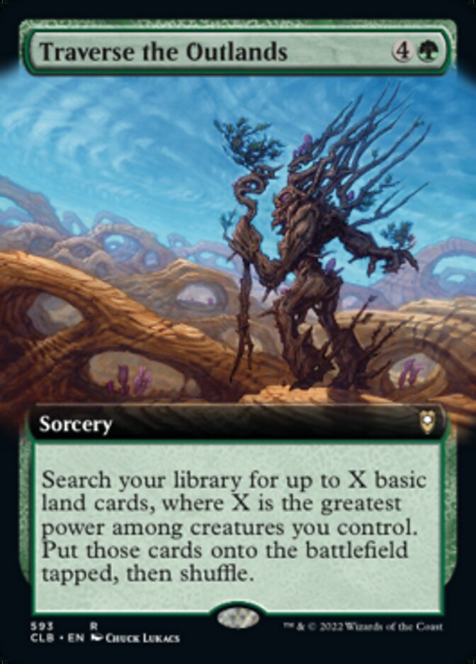 Traverse the Outlands (Extended Art) [Commander Legends: Battle for Baldur's Gate] - Trinity Hobby