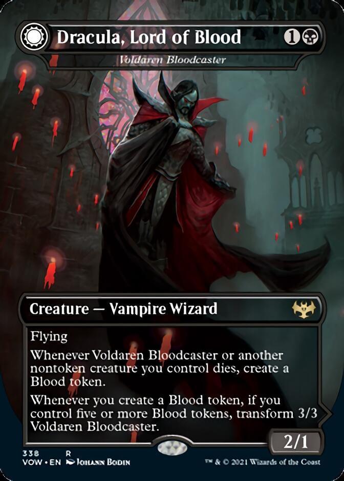 Voldaren Bloodcaster // Bloodbat Summoner - Dracula, Lord of Blood // Dracula, Lord of Bats [Innistrad: Crimson Vow] - Trinity Hobby
