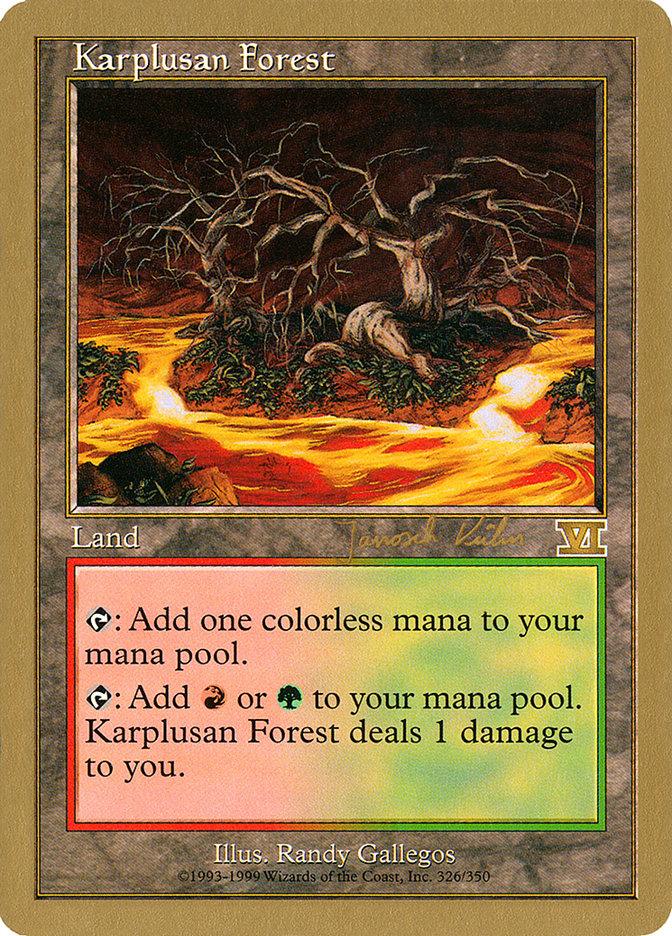 Karplusan Forest (Janosch Kuhn) [World Championship Decks 2000] - Trinity Hobby