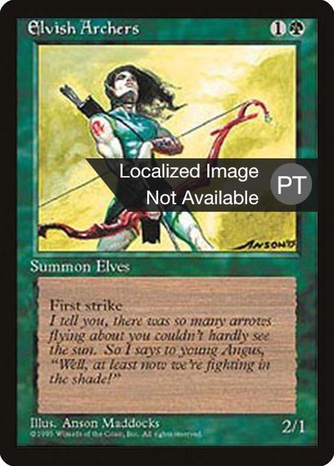 Elvish Archers [Fourth Edition (Foreign Black Border)] - Trinity Hobby