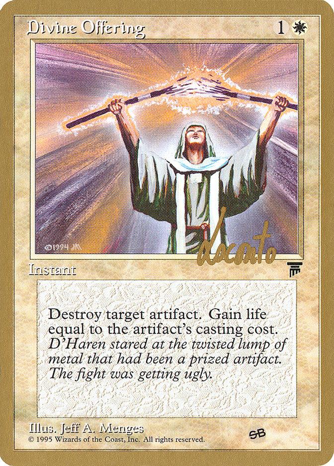 Divine Offering (Michael Loconto) (SB) [Pro Tour Collector Set] - Trinity Hobby