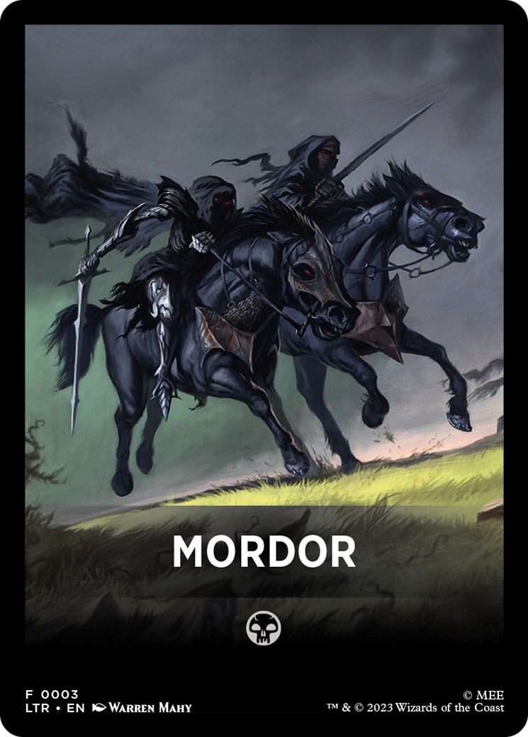 Mordor Theme Card [The Lord of the Rings: Tales of Middle-Earth Tokens] - Trinity Hobby