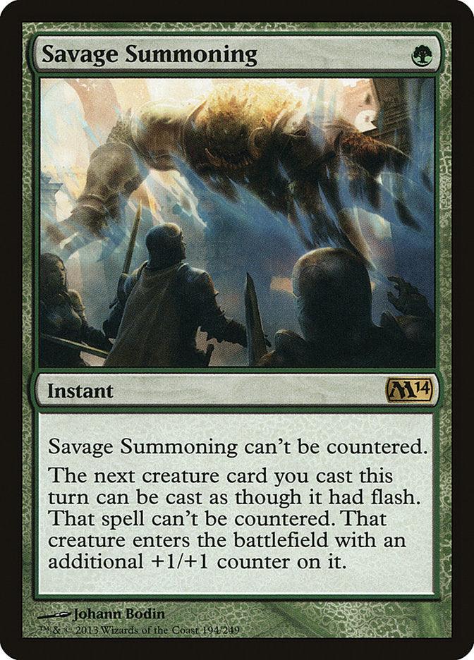 Savage Summoning [Magic 2014] - Trinity Hobby