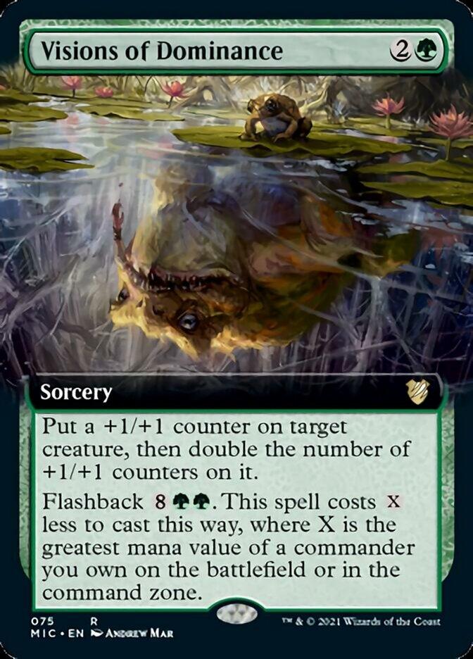 Visions of Dominance (Extended Art) [Innistrad: Midnight Hunt Commander] - Trinity Hobby