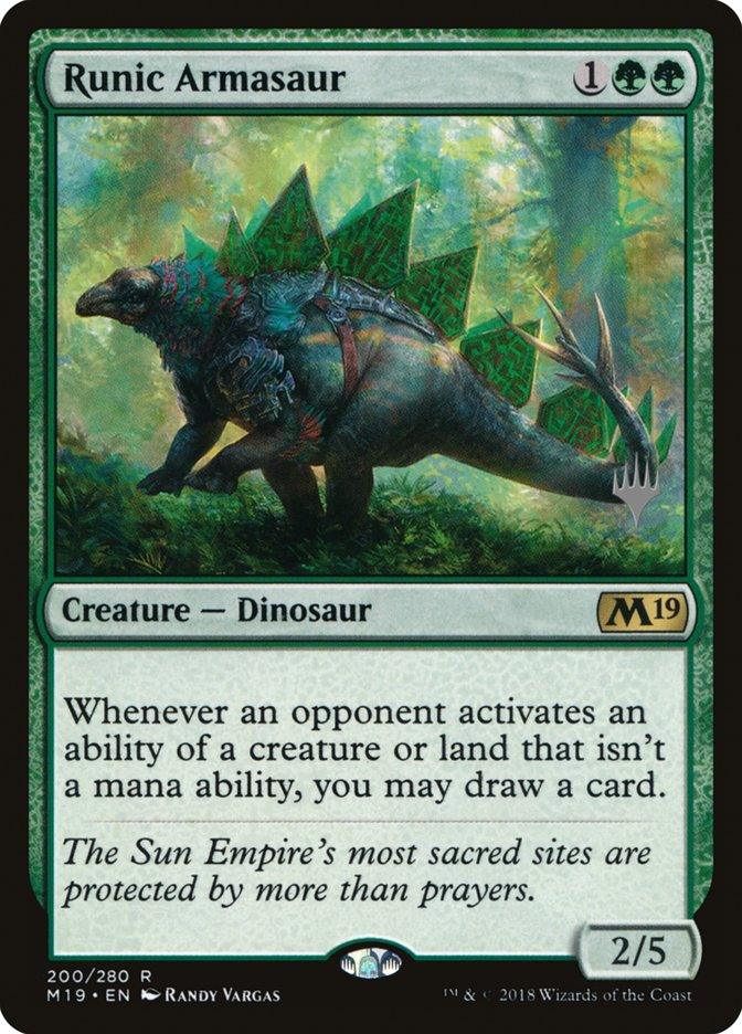 Runic Armasaur (Promo Pack) [Core Set 2019 Promos] - Trinity Hobby
