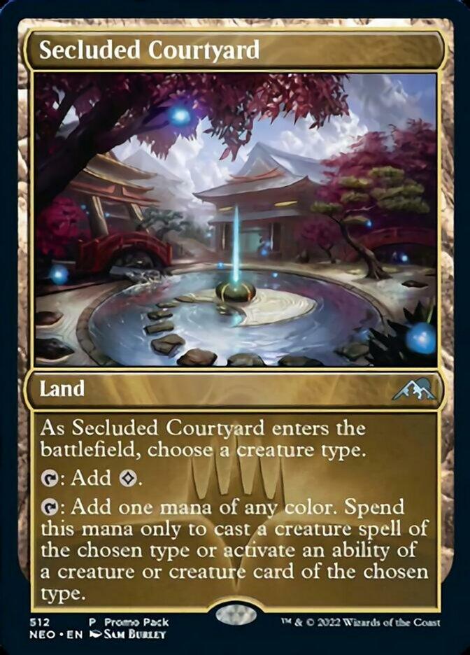 Secluded Courtyard (Promo Pack) [Kamigawa: Neon Dynasty Promos] - Trinity Hobby