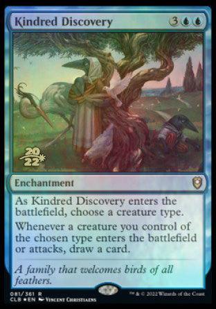 Kindred Discovery [Commander Legends: Battle for Baldur's Gate Prerelease Promos] - Trinity Hobby