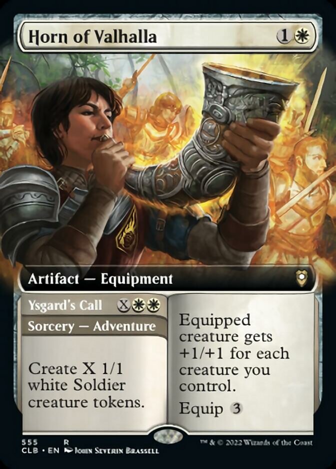 Horn of Valhalla // Ysgard's Call (Extended Art) [Commander Legends: Battle for Baldur's Gate] - Trinity Hobby
