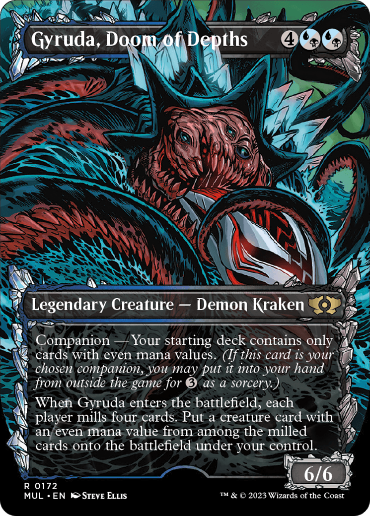 Gyruda, Doom of Depths (Halo Foil) [Multiverse Legends] - Trinity Hobby