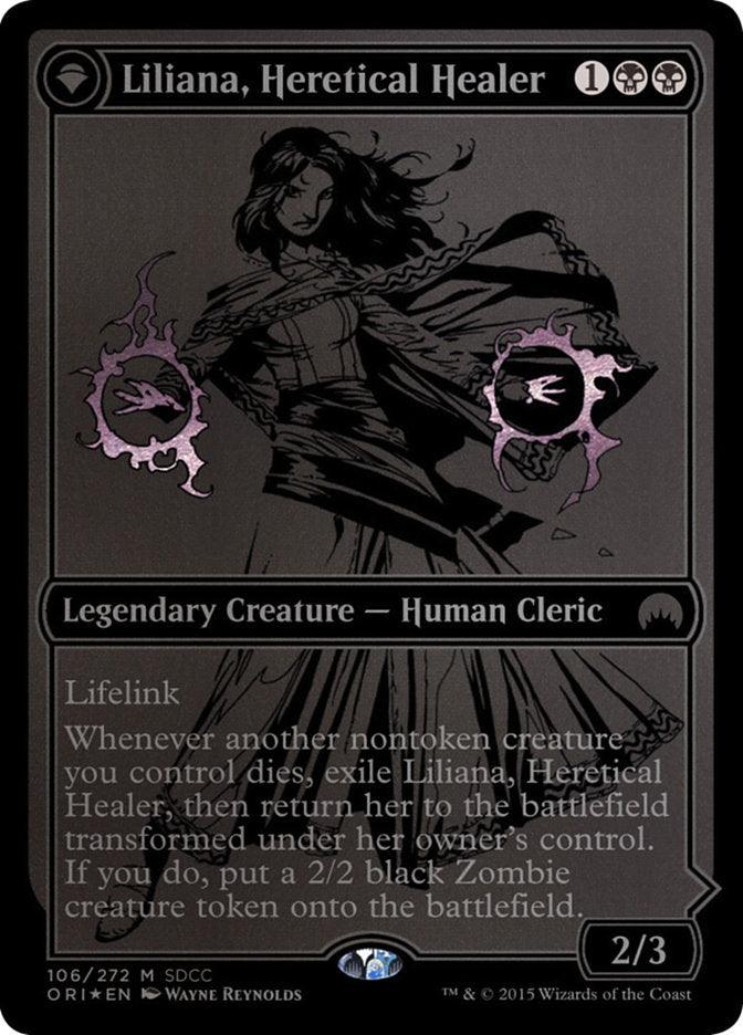 Liliana, Heretical Healer // Liliana, Defiant Necromancer [San Diego Comic-Con 2015] - Trinity Hobby