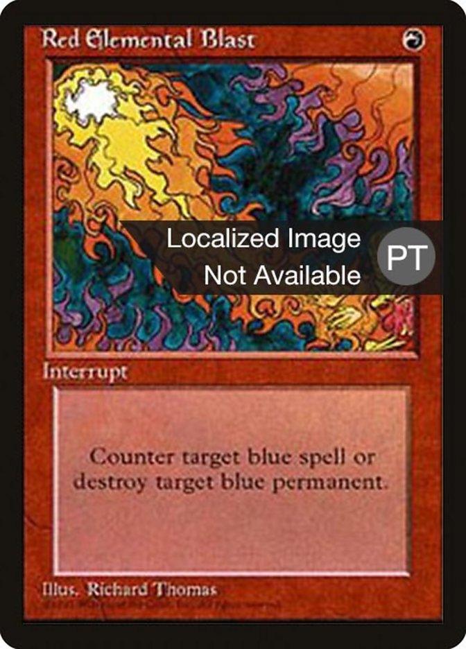 Red Elemental Blast [Fourth Edition (Foreign Black Border)] - Trinity Hobby