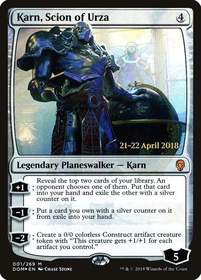 Karn, Scion of Urza [Dominaria Prerelease Promos] - Trinity Hobby