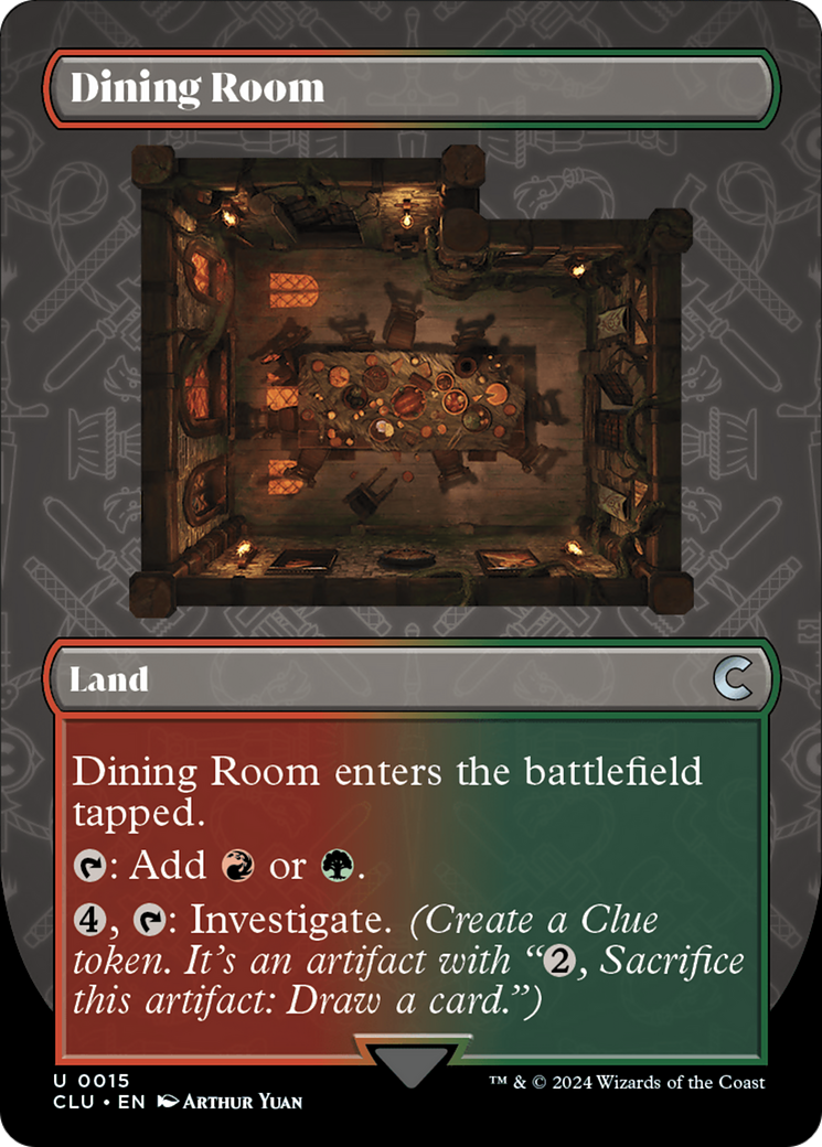 Dining Room (Borderless) [Ravnica: Clue Edition] - Trinity Hobby