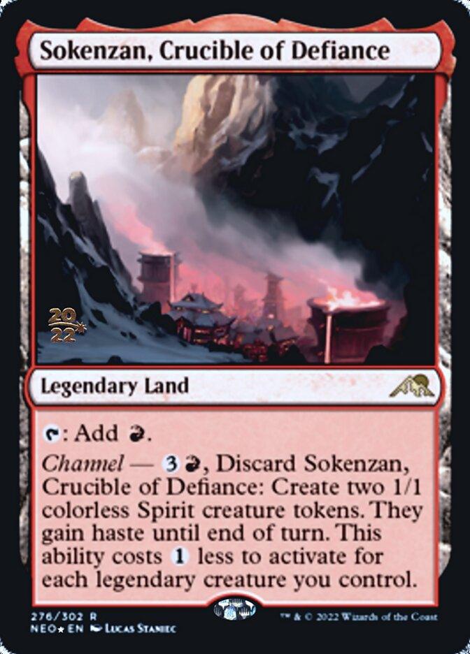 Sokenzan, Crucible of Defiance [Kamigawa: Neon Dynasty Prerelease Promos] - Trinity Hobby