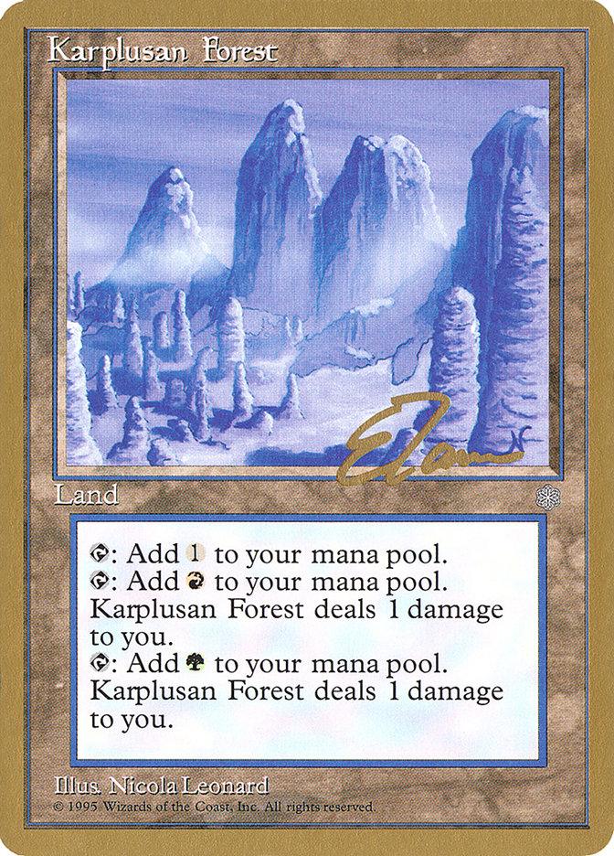 Karplusan Forest (Eric Tam) [Pro Tour Collector Set] - Trinity Hobby