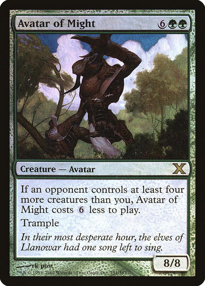 Avatar of Might (Premium Foil) [Tenth Edition] - Trinity Hobby