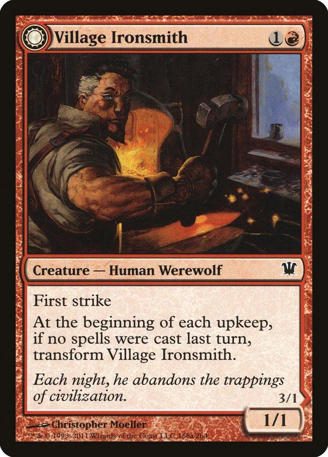 Village Ironsmith // Ironfang [Innistrad] - Trinity Hobby